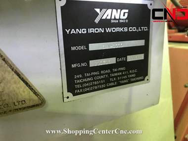 فرز سی ان سی چهار محور Yang smv1000 ساخت تایوان